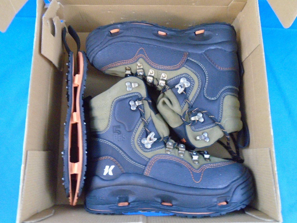 Korkers K-5 Bomber with Cling On & Studded Soles Size 8 | eBay