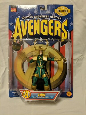 Vintage Toy Biz Marvel Comics Avengers LOKI 1997 Collector Edition