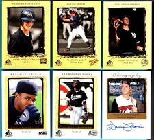 1999 SP Top Prospects Baseball BASE CHIROGRAPHY & Retrospectives	64     Card Lot