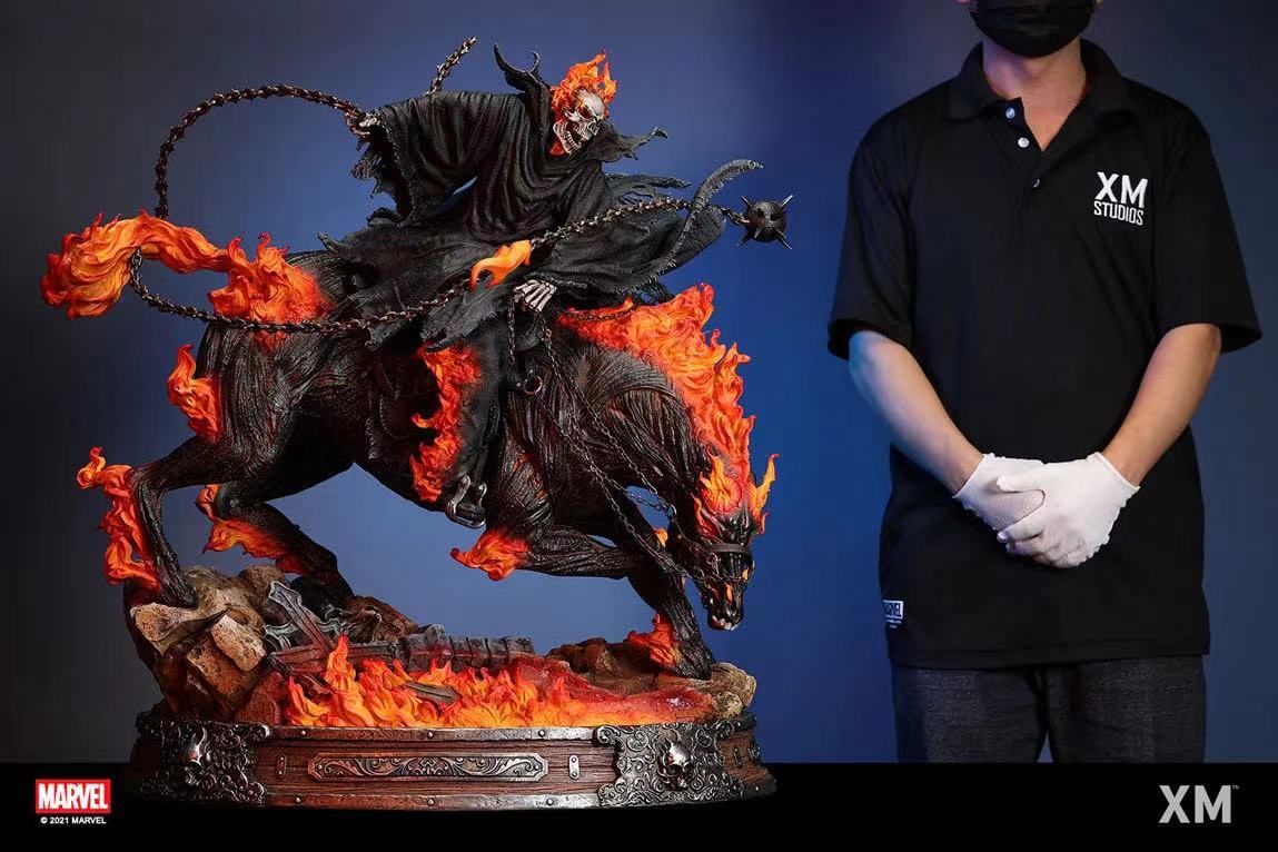 XM Studios 1/4 Ghost rider On Horse Slade Carter 29.5in Resin