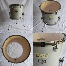 TAMBURO T5 SLSK 14" x 14" timpano batterìa sparkle silver in Poplar x drum set  