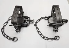 (PK2) Duke # 2 Square Jaw Coil Spring Trap 0492 Coyote Bobcat Fox Lynx Trapping