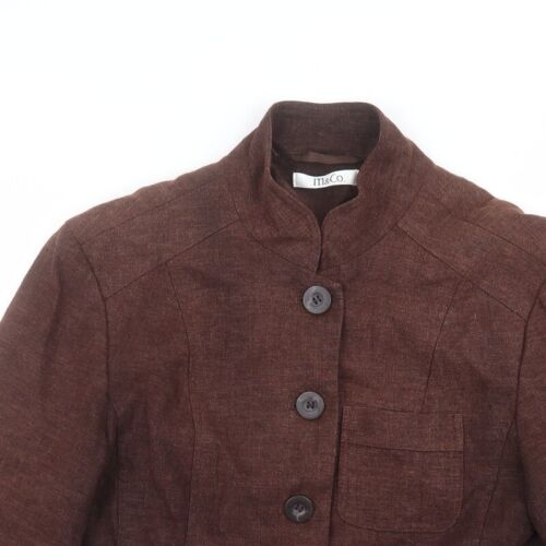 M&Co Womens Brown Jacket Size 10 - Picture 4 of 12
