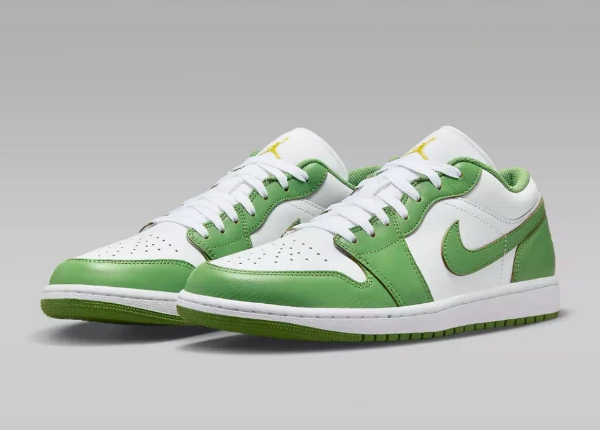 Nike Air Jordan 1 Low SE Shoes Chlorophyll Green Sneakers Nike Air Jordan 1 Low SE Shoes Chlorophyll Green Sneakers