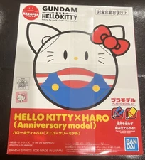 BANDAI Haropla Gundam hello Kitty Haro Anniversary model Colored Plastic Model