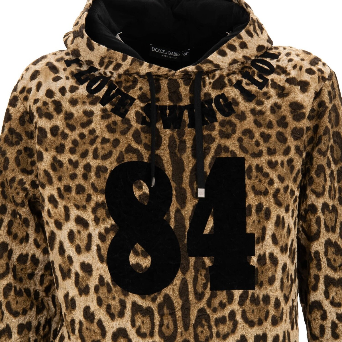 パーカー・フーディ Dolce & Gabbana SWEATSHIRT WITH LEOPARD PRINT DOLCE & GABBANA Leopard Love Swing Sweater Hoody Sweatshirt