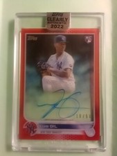 2022 Topps Clearly Authentic Luis Gil RED Rookie FACTORY ENCASED RC Auto #10/50