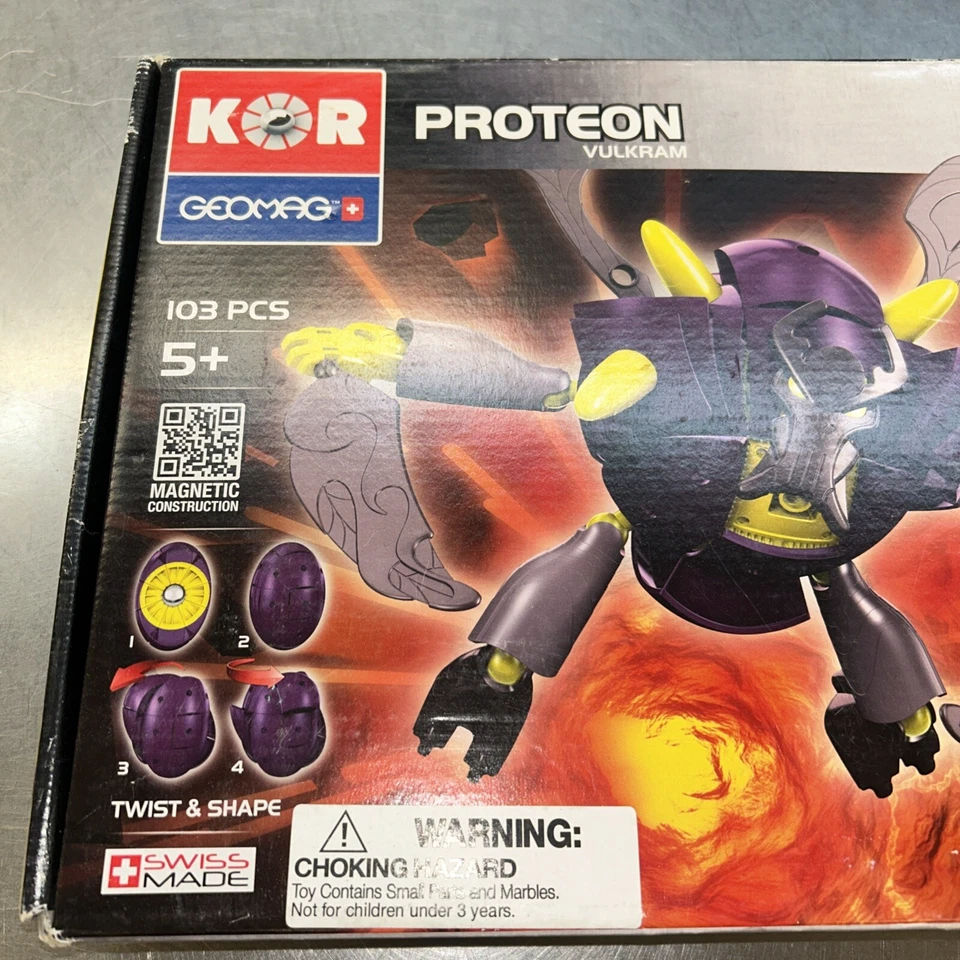Geomag Kor Proteon Vulkram, 103 Pieces New In Box - Image 3 of 4