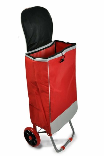 Large Lightweight Wheeled Shopping Trolley Push Cart Luggage Bag with wheels New - Picture 26 of 28