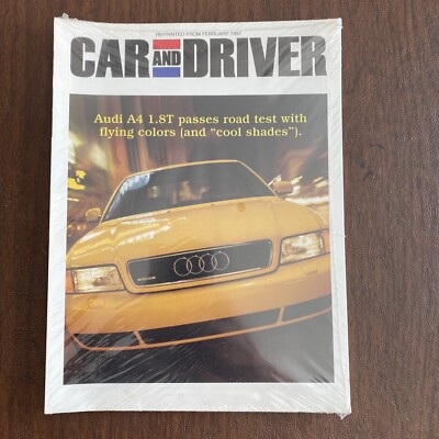 Car And Driver-Audi A4 1.8T Write Up (reprinted from Feb 1997) Sealed ...