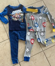 Boys Size 4 Paw Patrol 4 Pc Spring Summer Fall Pajamas Set. NWT. MSRP 48.00.