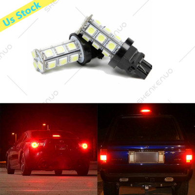 2Pcs T25 Red 18SMD LED 3056 3156 3057 3157 BackUp Reverse Brake Tail Light Bulbs