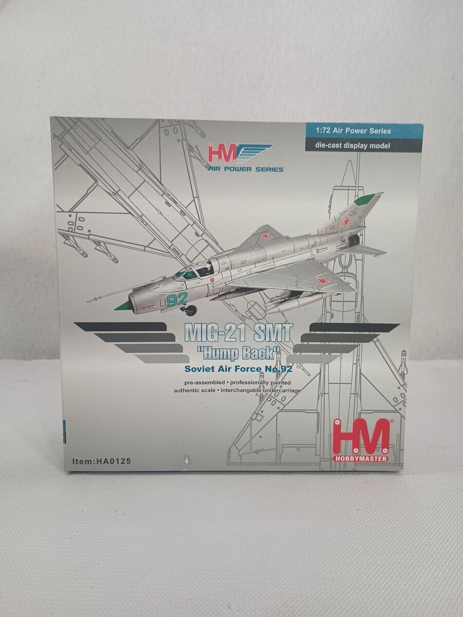 Hobby Master MiG-21 SMT “Hump Back” Soviet No.92 1/72 DIECAST, HA0125 Unopened Hobby Master MiG-21 SMT “Hump Back” Soviet No.92 1/72 DIECAST, HA0125 Unopened