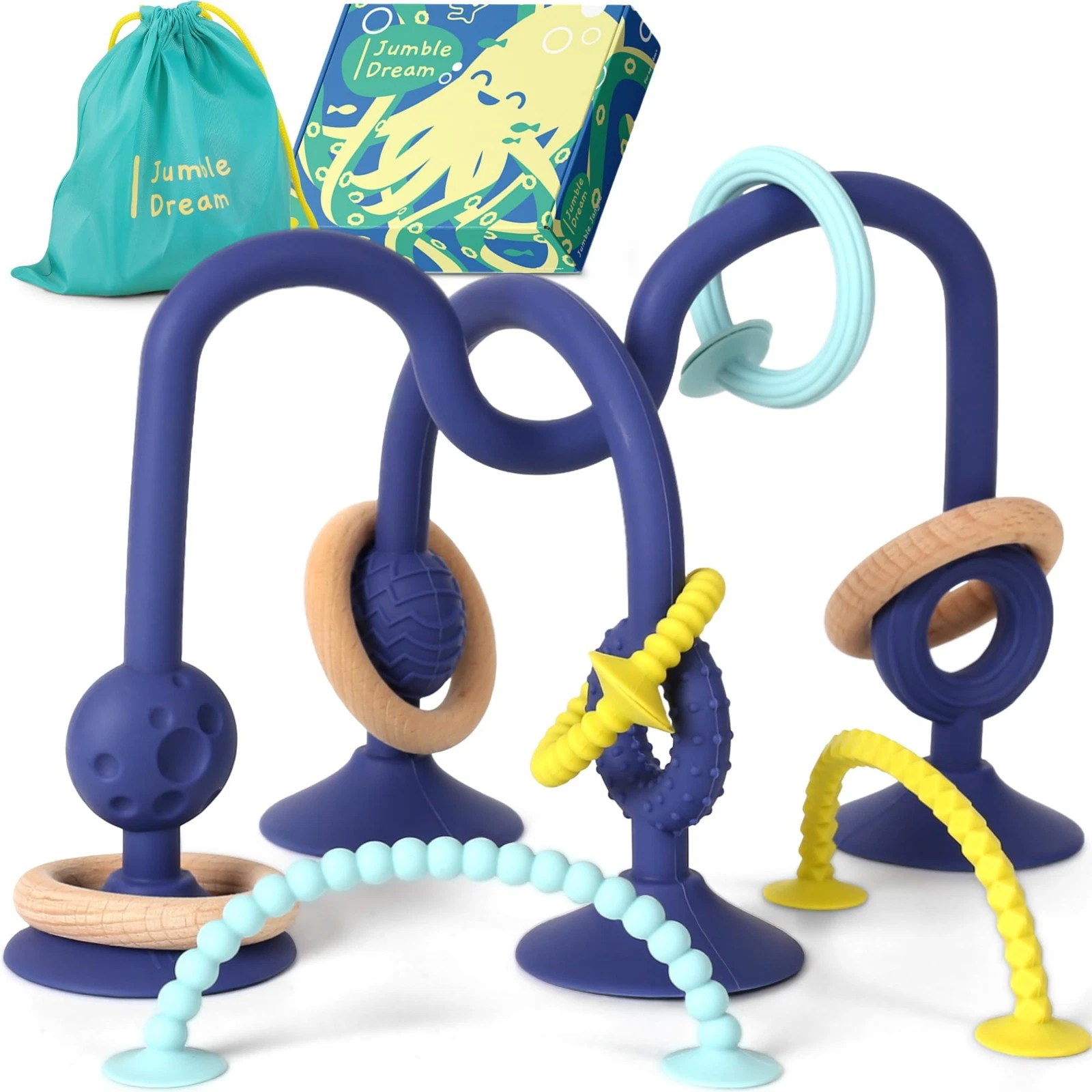 Jumble Jangle Baby Teething Toys – BPA-Free, Multi Purpose High Chair Toys & ...