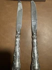 2 Sterling Silver Handled Gorham Seamless Butter Knives