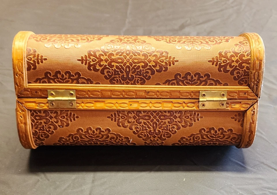 Bolso sin asas de cuero de madera vintage bolso boho "The Cleo" mediados de siglo Foto 3 de 4