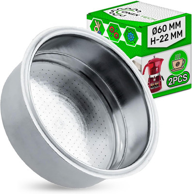 Kaffeefilter Edelstahl 2 Tasse für Bialetti Mokona mit Größe Ø 60 mm h 22 mm Kaf
