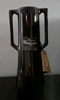Haeger Pottery 8.25” Black Art Deco Adam Vase #1871 Design No 1 Great Condition