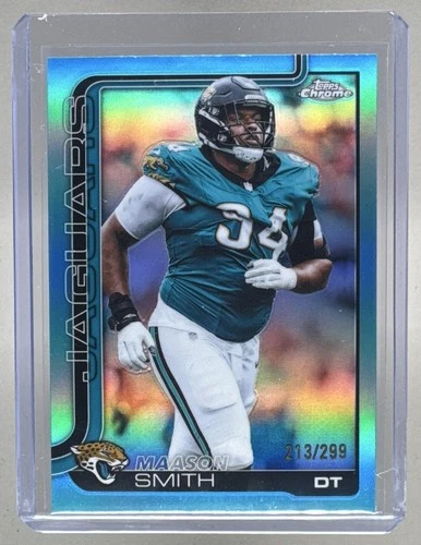 Maason Smith 2025 Topps Chrome #140 Teal Refractor /299