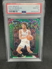2024 Panini Select RC Matas Buzelis Courtside Green Disco /5 PSA 10 POP 2