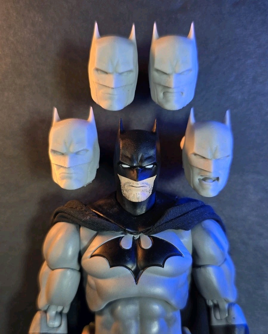 Custom 3D-printed Mafex DAN MORA Styled Batman Head Full Set | eBay