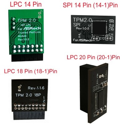 TPM2.0 Sicherheitsmodul SPI 14/18/20 Pin für Asrock TPM2 -SLI -S -SPI Plattform