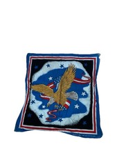 Vintage 80s Eagle Flag Biker Motorcycle Rockabilly Bandana USA