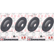 2x ZIMMERMANN BLACK Z BREMSSCHEIBEN 330mm GESCHLITZT HINTEN passend für GENESIS 