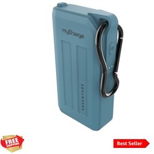 Waterproof 6700mAh USB C Power Bank   Rugged Outdoor Portable Charger Blue