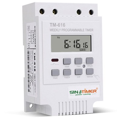  TM616W-2 30A 220V Electronic Weekly Programmable Digital Time  Relay Timer8850