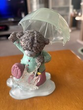 Me to You Tatty Teddy Figure with Umbrella Making a Splash Excellent Condition