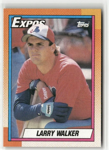 1990 TOPPS #757 LARRY WALKER MONTREAL EXPOS RC