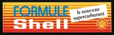 1986 Shell Motor Oil Bumper Sticker PROMOTIONAL STICKER Vintage Auto France