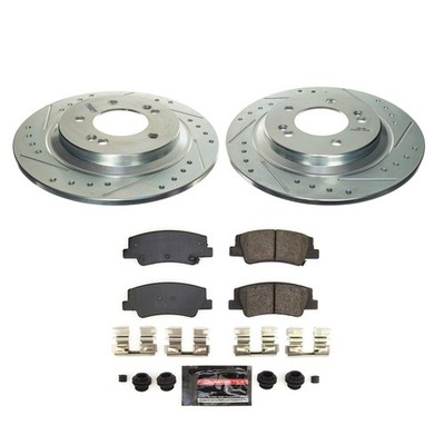 Power Stop K8772 Z23 Daily Driver Brake Pad and Z23 Evolution Brake Rotor Kit