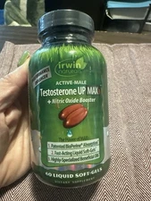 Irwin Naturals Active-Male Testosterone Up Max3 + Nitric Oxide Booster 60 Ct