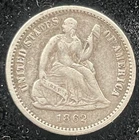 1862 Seated Liberty Half Dime Better Grade