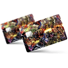 2 Pack Marvel Comics Characters Credit Debit Card Sticker Vinyl Decal Skin Cool