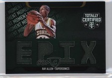 2015-16 Totally Certified EPIX Moment Quad Memorabilia 15/49 Ray Allen HOF y8a