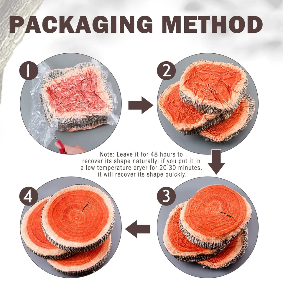 Almohada redonda decorativa de 15 piezas, piso de asiento circular de tocón de 15,75 pulgadas C... Foto 2 de 4