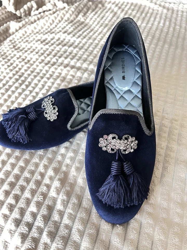 Birdies the Starling Velvet Slip-On Flats, Size 6.5 - Image 3 of 4