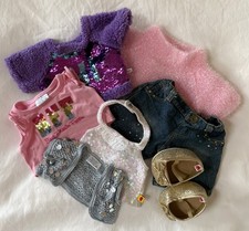 Build-A-Bear Workshop Girl Clothes Lot: T-shirt, Sweater, Jeans, Shoes