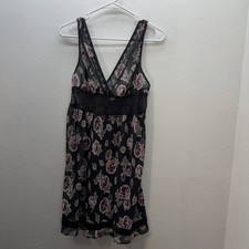Y2K Victorias Secret Sz S Babydoll Slip Dress Lace Nightie Romantic Floral Fairy