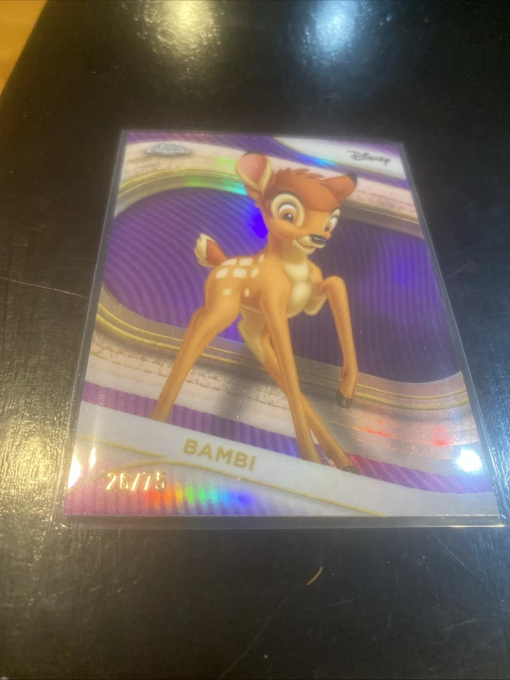 2025 Topps Disney Chrome Bambi Purple Parallel /75 - Image 2 of 4