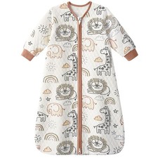 Baby Sleep Sack 0-6 Months 1.0 Tog Long Sleeve Sleep Sack Organic Cotton Wear...