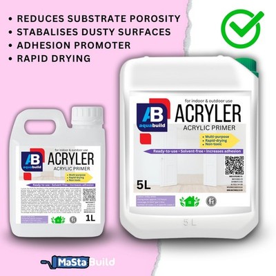 1-10L ACRYL GRUNDIERUNG Allzweckunterwolle auf Wasserbasis Innenaußenwände