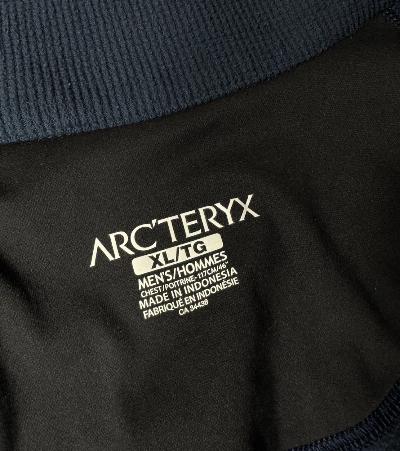 Arc’teryx Delta LT Jacket Men’s XL Polartec Fleece Full Zip Navy Blue Excellent image 4