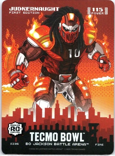 Bo Jackson Battle Arena Tecmo Bowl Judkernaught Fire Skyline SP Quinshon Judkins