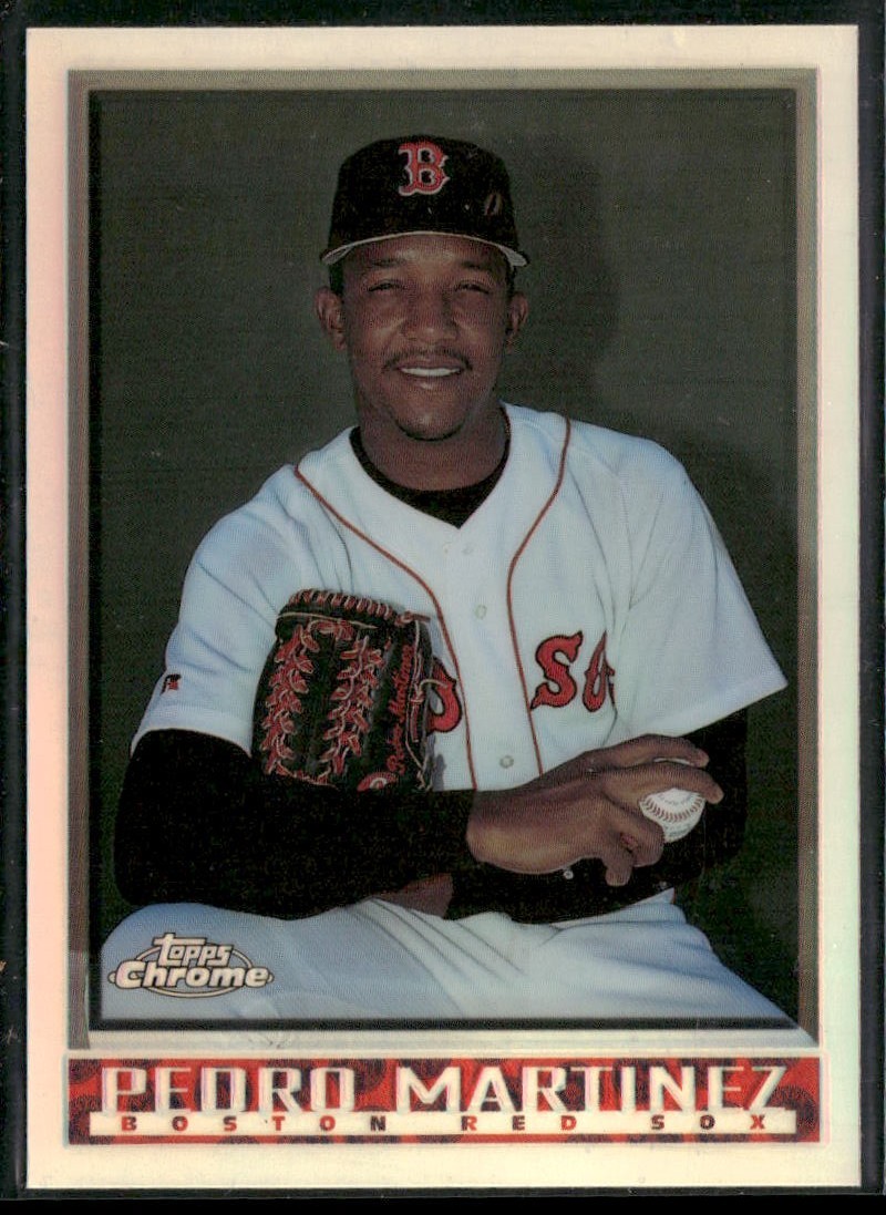 1998 Topps Chrome Pedro Martinez Refractor Red Sox #338