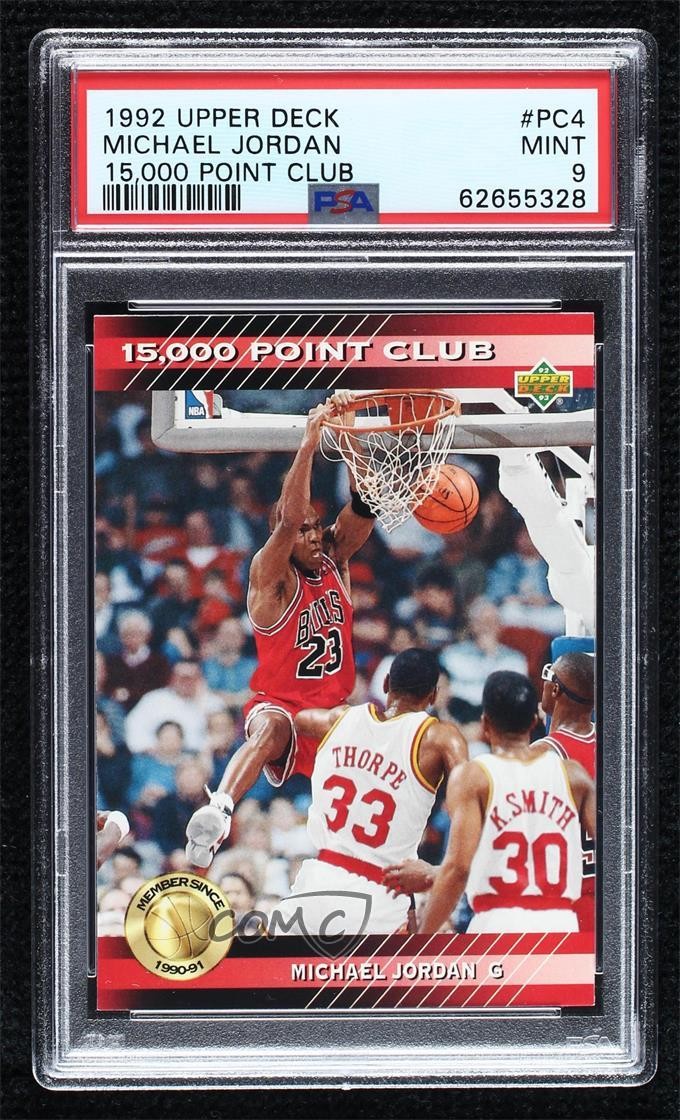 1992-93 Upper Deck 15000 Point Club Michael Jordan #PC4 PSA 9 MINT HOF 0bq4