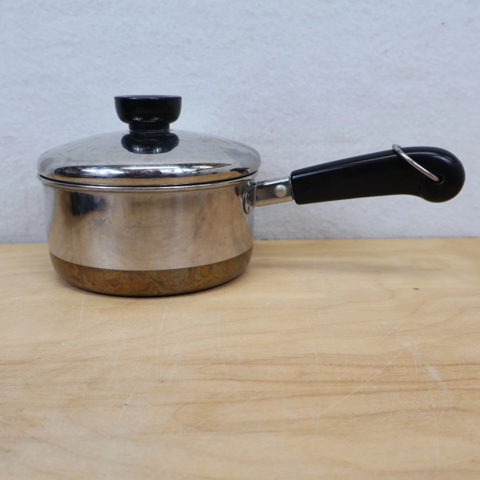 Revere Ware Stock Pot Copper Bottom 1801 vintage 8 Quart Stock Pot with Lid